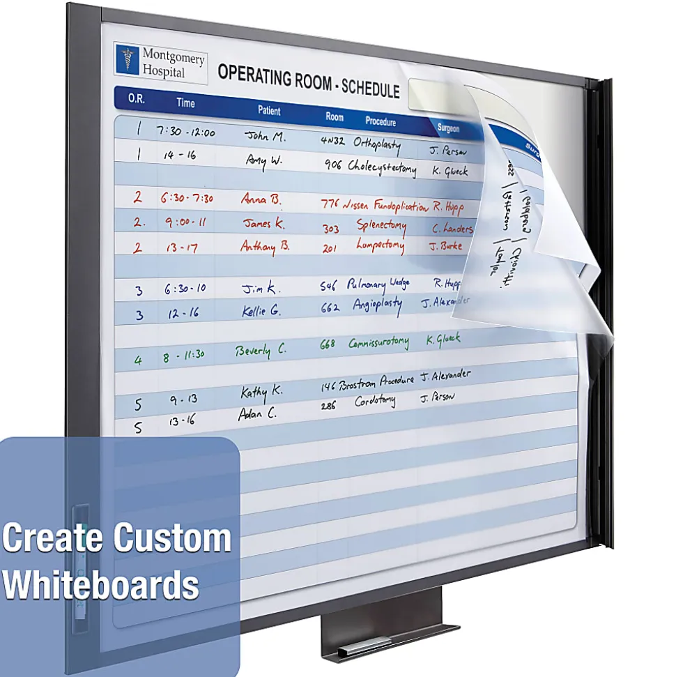 Quartet® InView™ Custom Dry-Erase Whiteboard, 37 1/2" x 23", Aluminum Frame With Gray Graphite Finish