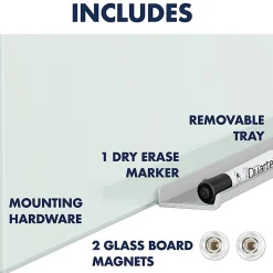 Quartet® InvisaMount™ Magnetic Unframed Dry-Erase Whiteboard, 85