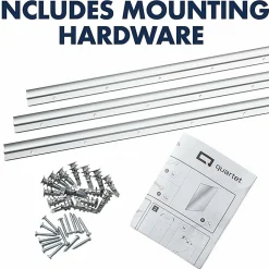 Quartet InvisaMount Vertical Glass Dry-Erase Board - 28x50 - 50