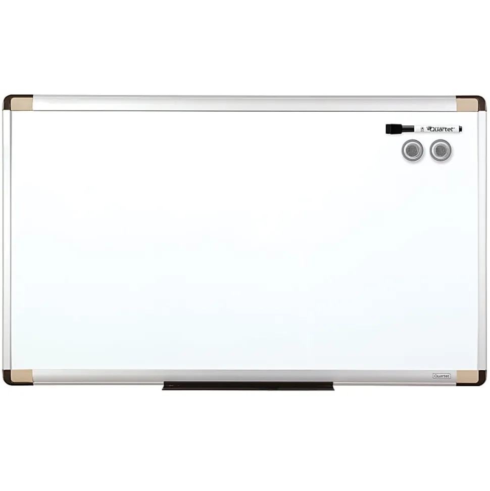 Quartet® Magentic Dry-Erase Whiteboard, 18" x 30", Metal Frame With Silver Finish