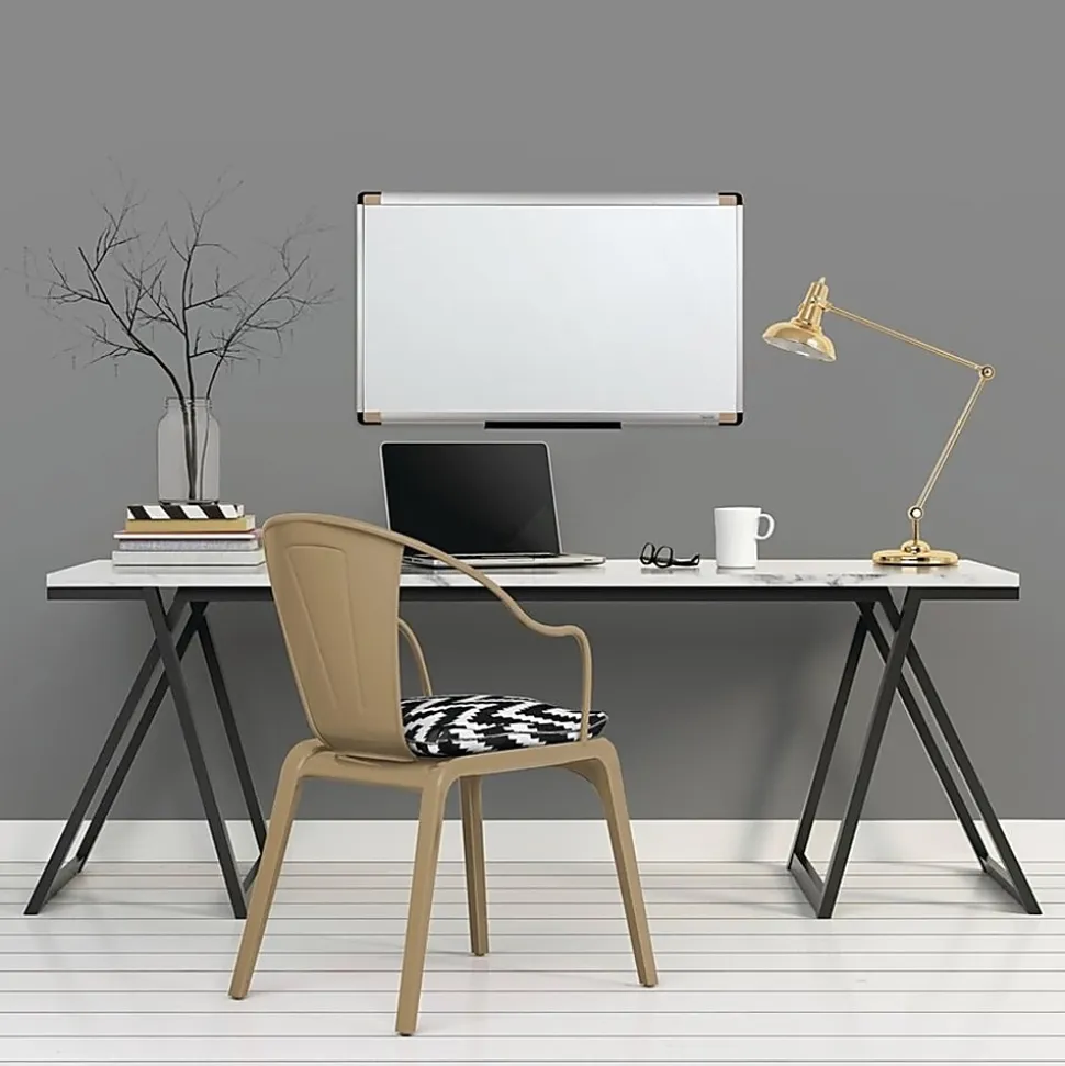 Quartet® Magentic Dry-Erase Whiteboard, 18" x 30", Metal Frame With Silver Finish