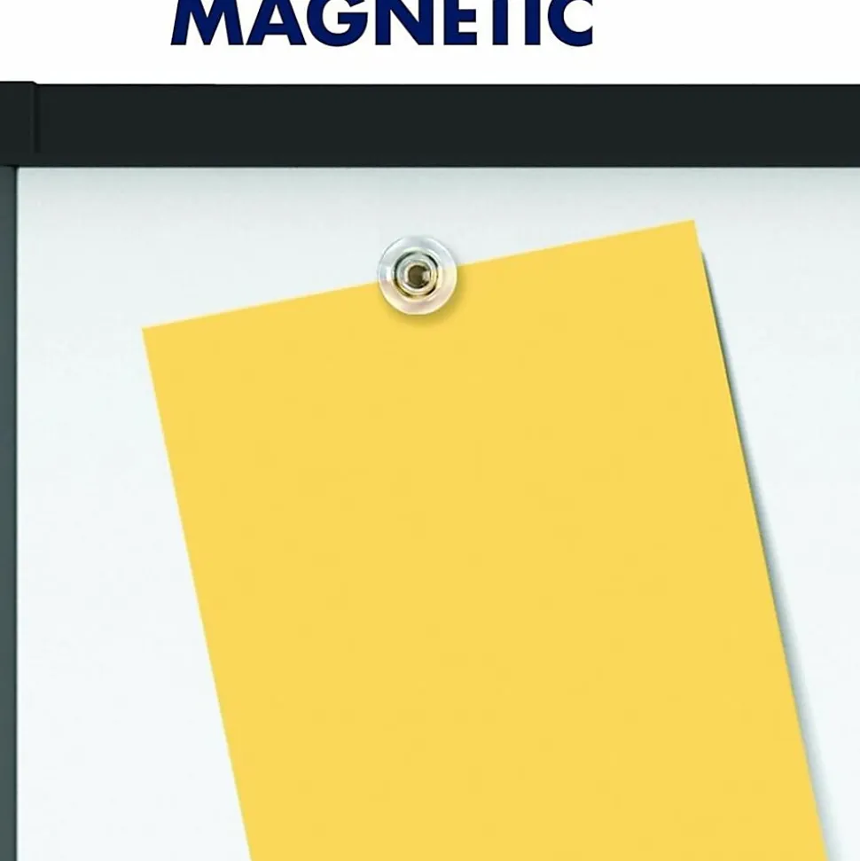 Quartet Magnetic Mobile Presentation Easel - 48" (4 ft)x 36" (3 ft) - White Painted Steel Surface - Graphite Frame - Magnetic - Assembly Required
