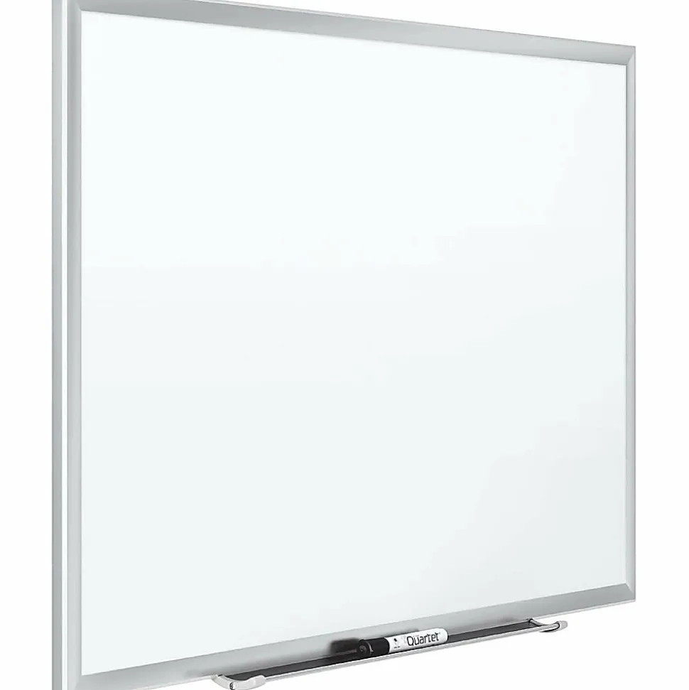 Quartet® Magnetic Porcelain Dry-Erase Whiteboard, 24" x 36", Aluminum Frame With Silver Finish
