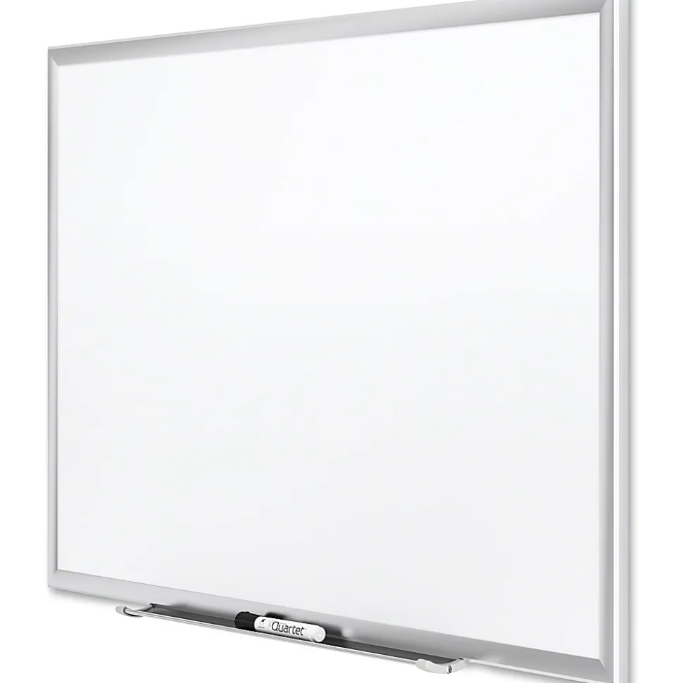 Quartet® Magnetic Porcelain Dry-Erase Whiteboard, 48" x 72", Aluminum Frame With Silver Finish
