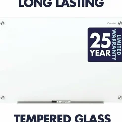 Quartet® Magnetic Unframed Dry-Erase Whiteboard, 48" x 36", Brilliance White