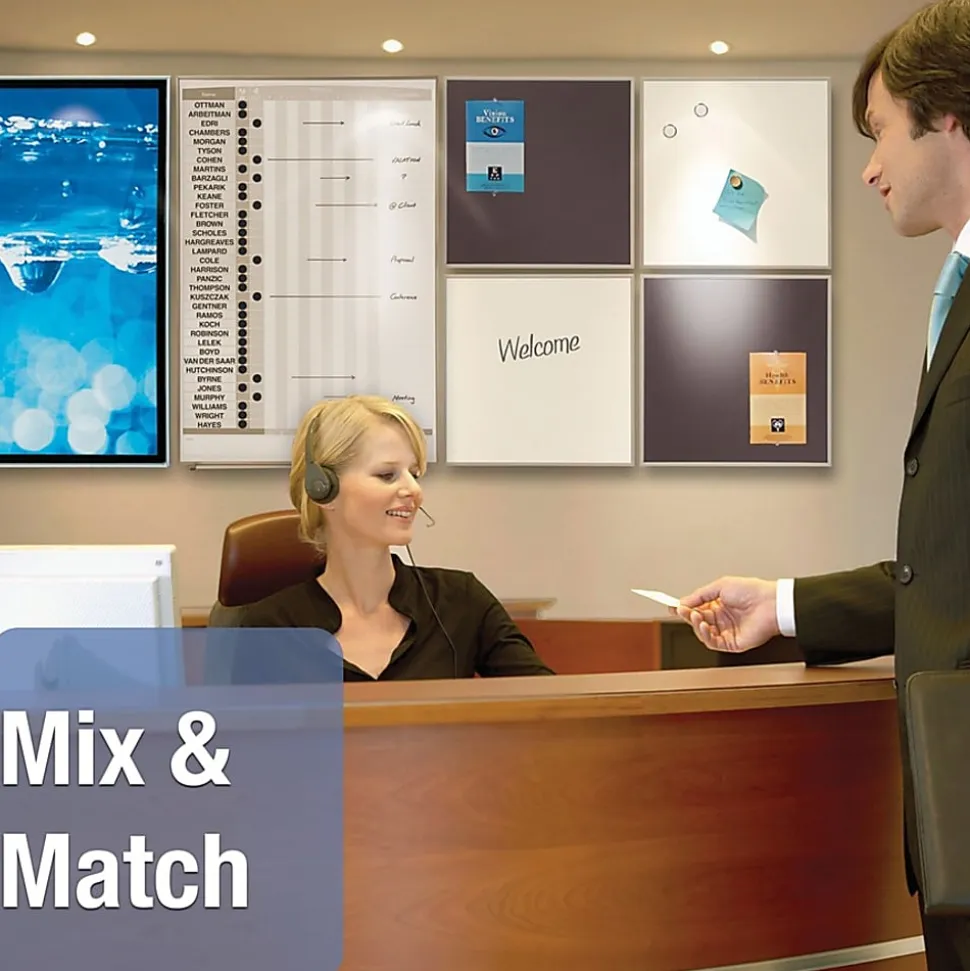 Quartet® Matrix® Magnetic Dry-Erase In/Out Board, 23" x 16", Aluminum Frame With Silver Finish