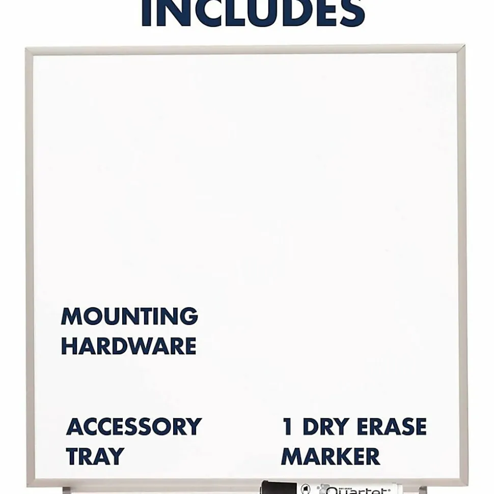 Quartet® Matrix® Magnetic Marker Dry-Erase Board, 48" x 31", Aluminum Frame With Silver Finish