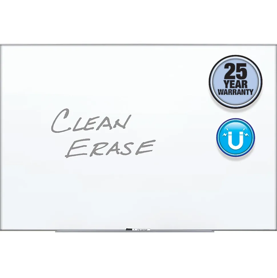 Quartet® Nano Magnetic Dry-Erase Whiteboard, 72" x 48", Aluminum Frame With Silver Finish