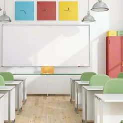 Quartet® Non-Magnetic Melamine Dry-Erase Whiteboard, 96" x 48", Aluminum Frame With Silver Finish