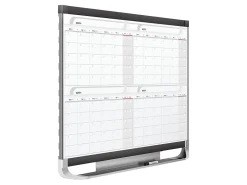 Quartet® Prestige® 2 Magnetic Four Month Calendar Board, 4' x 3', Total Erase® Surface - Monthly - 4 Month - 4MCP43P2