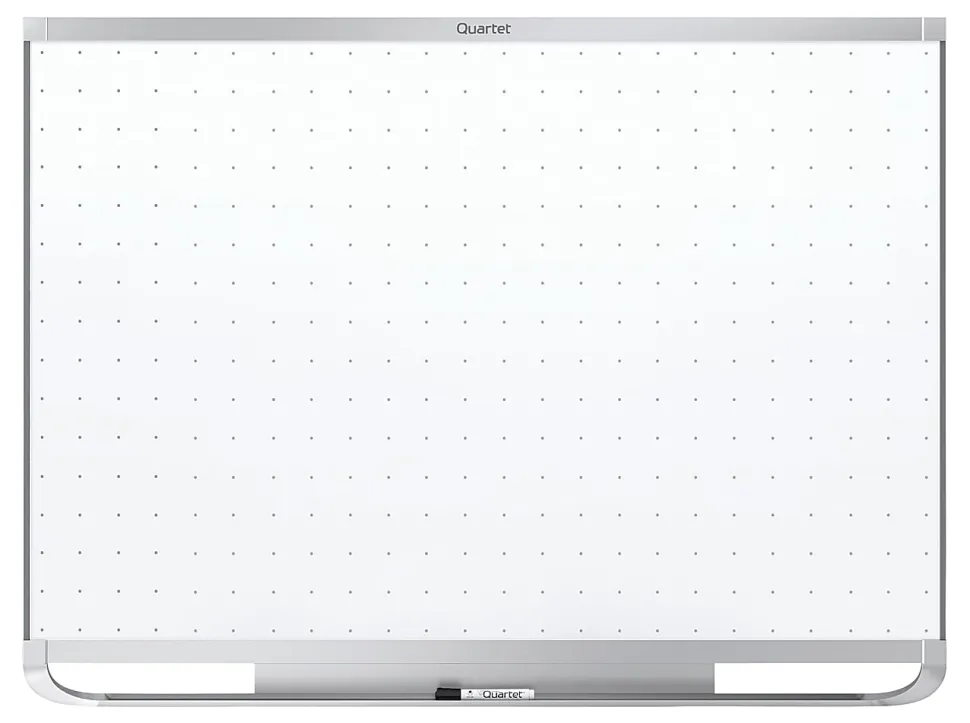 Quartet® Prestige™ 2 Magnetic Total Erase® Dry-Erase Whiteboard, 48" x 72", Aluminum Frame With Silver Finish