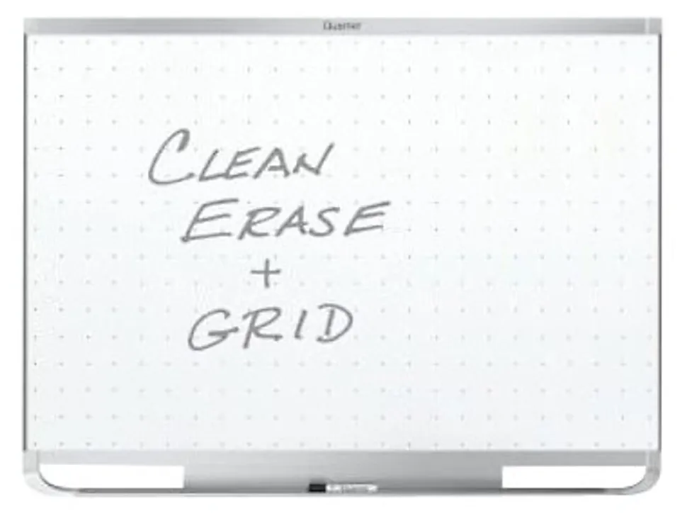 Quartet® Prestige™ 2 Magnetic Total Erase® Dry-Erase Whiteboard, 48" x 72", Aluminum Frame With Silver Finish