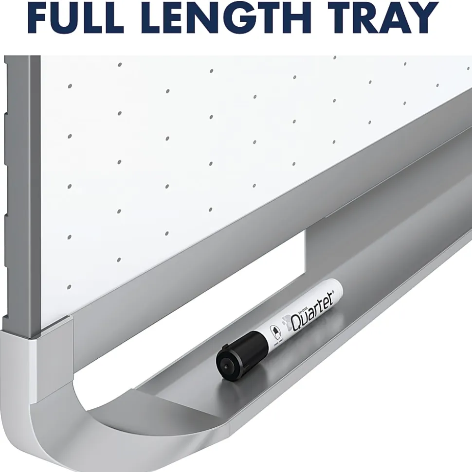 Quartet® Prestige™ 2 Magnetic Total Erase® Dry-Erase Whiteboard, 48" x 72", Aluminum Frame With Silver Finish