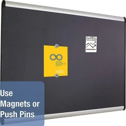 Quartet® Prestige Plus™ Magnetic Fabric Bulletin Board, 48