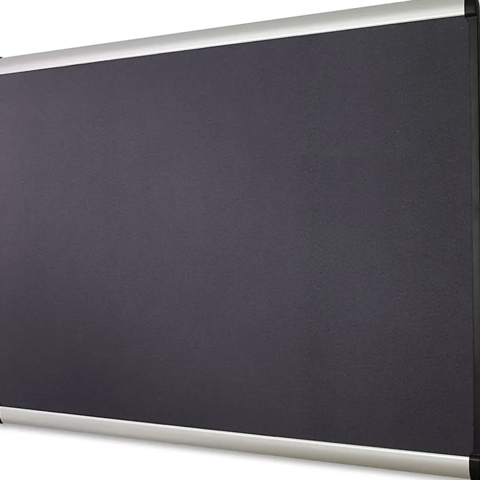 Quartet® Prestige Plus™ Magnetic Fabric Bulletin Board, 36" x 24", Aluminum Frame With Silver Finish
