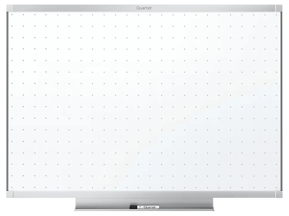 Quartet® Prestige™ 2 Total Erase® Melamine Dry-Erase Whiteboard, 48" x 36", Aluminum Frame With Silver Finish