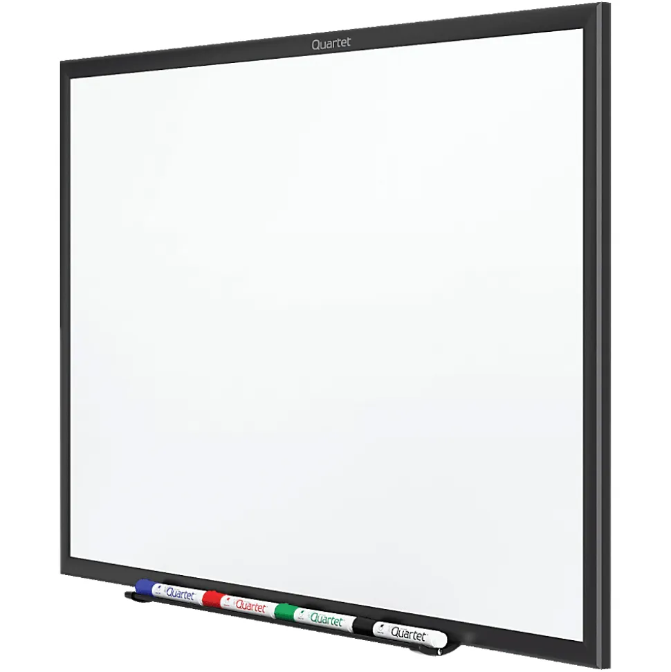Quartet® Standard Melamine Dry-Erase Whiteboard, 36" x 48", Aluminum Frame With Silver Finish