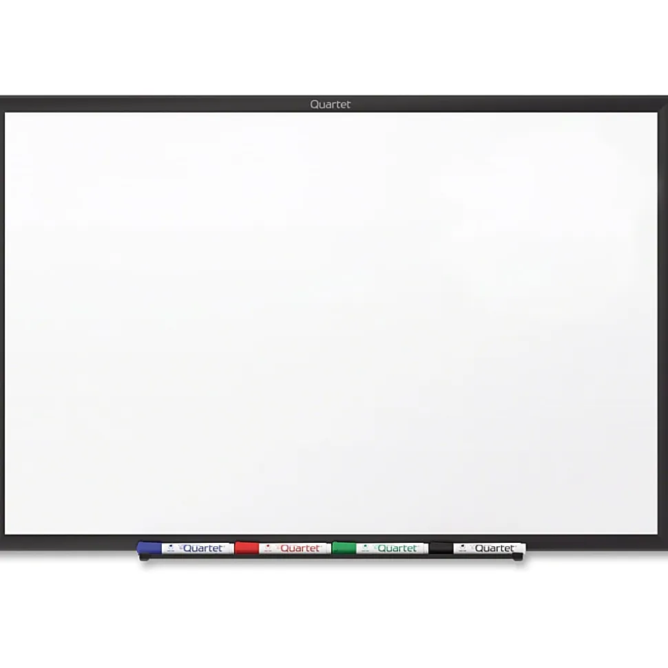 Quartet® Standard Melamine Dry-Erase Whiteboard, 36" x 48", Aluminum Frame With Silver Finish