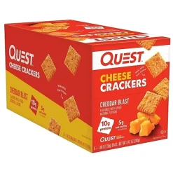 Quest Nutrition Cheddar Blast Cheese Crackers, 1.06 Oz, Total Qty 8