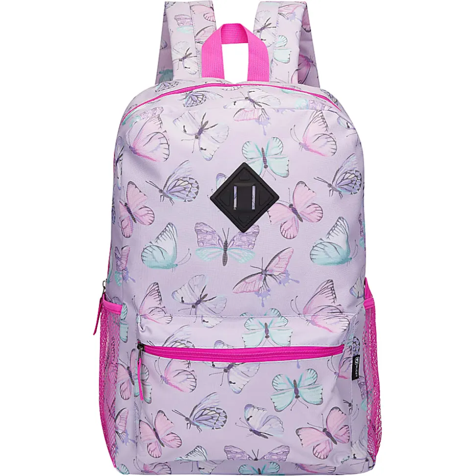 Quest 4-Piece Backpack Combo, Purple Butterfly