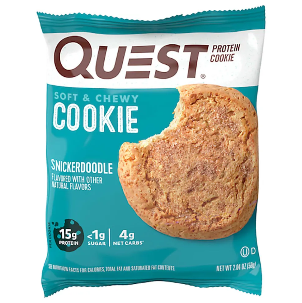 Quest Snickerdoodle Protein Cookies, 2.04 Oz, Total Qty 12