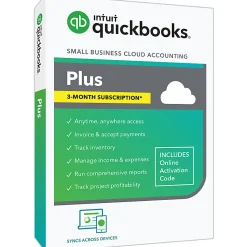 QuickBooks® Online Plus 2023 For PC, 3-Month Subscription, Windows® 10, Product Key