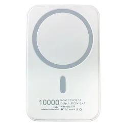 Quick Communication Corp. External Battery Pack With Magnetic Attraction For iPhone , White, 78453