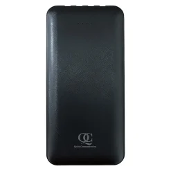 Quick Communication Corp.  Fast Charge Power Bank With Lux LED Flashlight, Black, 78460