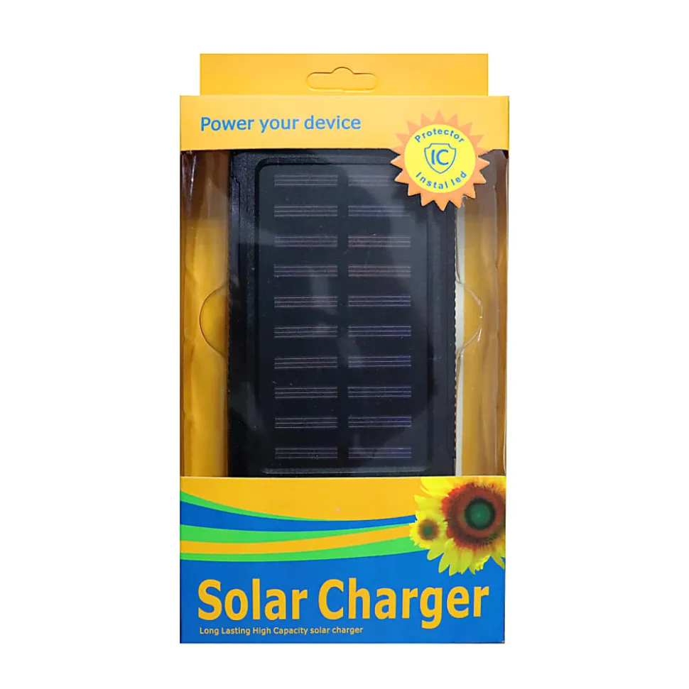 Quick Communication Corp. High Capacity Solar Charger, Black, 78439