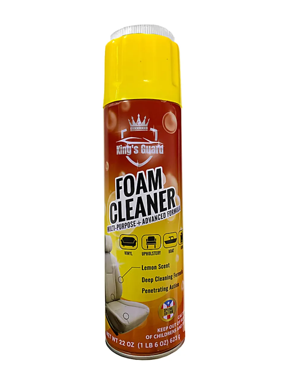 Quick Communication Corp. King's Guard Multi-Purpose Foam Cleaner, 22 Oz