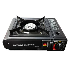 Quick Communication Corp. Quick Tools Portable 1-Burner Gas Stove, Black