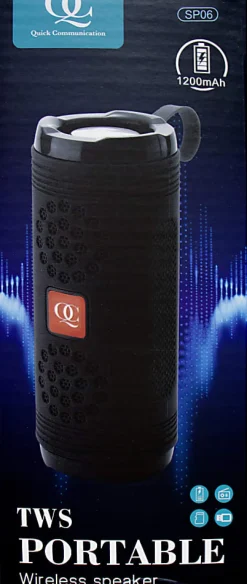 Quick Communication Corp.  TWS Portable 178507 Wireless Speaker, Black