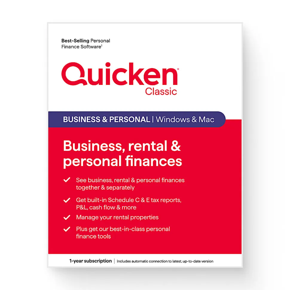 QUICKEN CLASSIC BUSINESS & PERSONAL 1YR