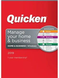 Quicken® Home & Business 2019 Personal Finance Software, For PC, Disc