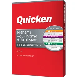Quicken® Home & Business 2019 Personal Finance Software, For PC, Disc