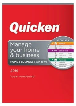Quicken® Home & Business 2019 Personal Finance Software, For PC, Disc