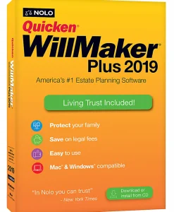 Quicken® Will Maker Plus 2019, Disc