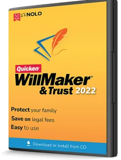 Quicken® WillMaker & Trust, 2022, Windows®/Mac, CD/Product Key