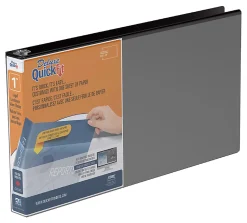 QuickFit® Heavy Duty View 3-Ring Binder, Spreadsheet, 1