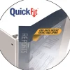 QuickFit® View 3-Ring Binder, 2" Angle D-Rings, Black