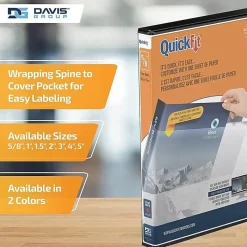 QuickFit® View 3-Ring Binder, 5/8