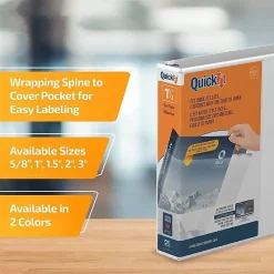 QuickFit® View 3-Ring Binder, 1 1/2