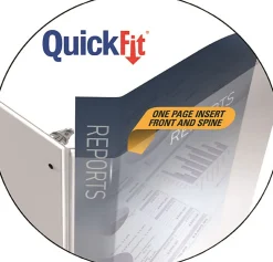 QuickFit® View 3-Ring Binder, 1 1/2