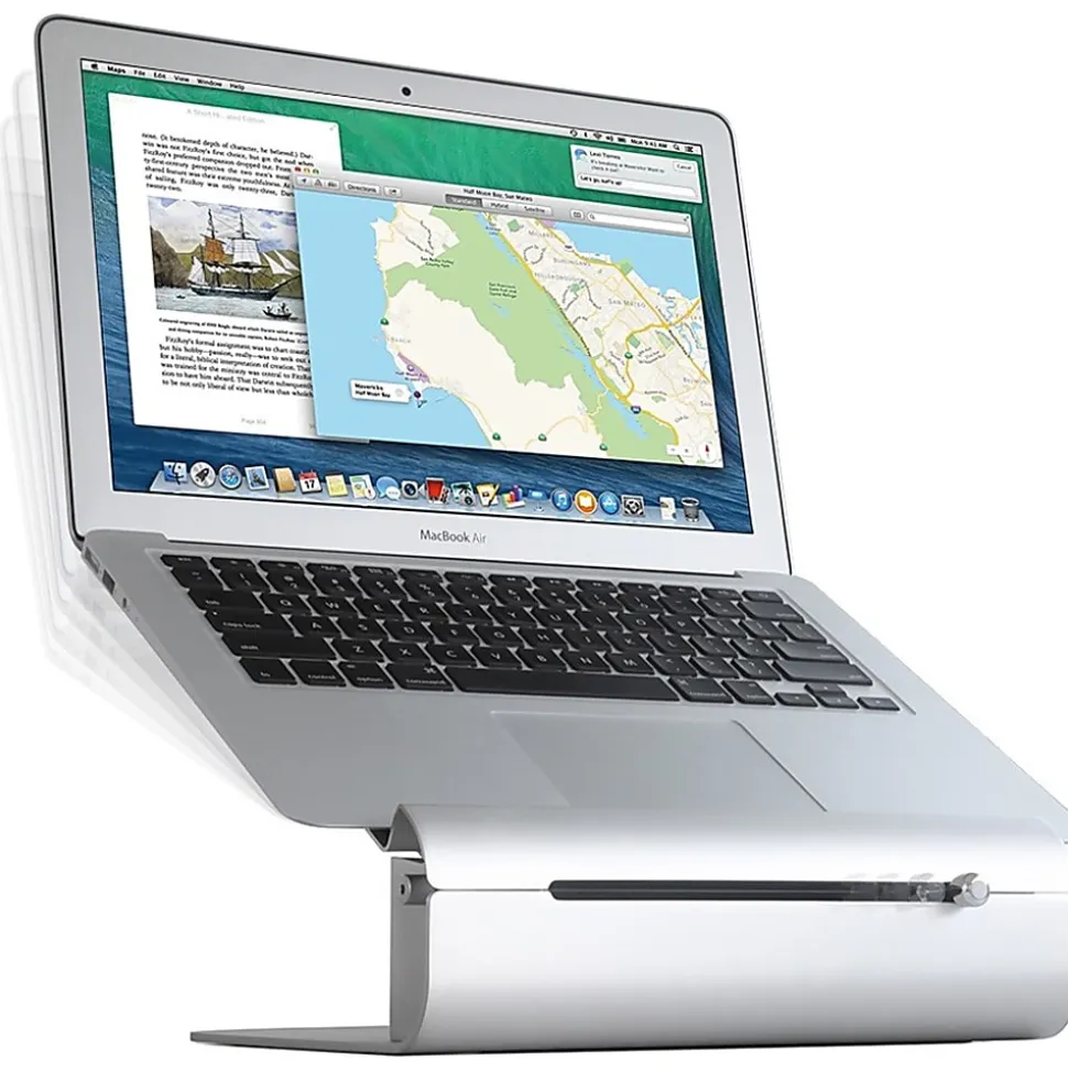 Rain Design iLevel2 Adjustable Height Laptop Stand - iLevel 2 Is A Dynamic Stand With A Unique Height Adjustment Slider On The Front Panel