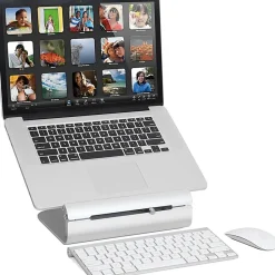 Rain Design iLevel2 Adjustable Height Laptop Stand - iLevel 2 Is A Dynamic Stand With A Unique Height Adjustment Slider On The Front Panel
