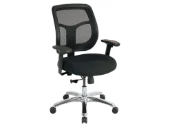 Raynor® Eurotech Apollo Mesh/Fabric Synchro Tilt Task Chair, Black