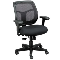 Raynor® Eurotech Apollo Mesh/Fabric Synchro Tilt Task Chair, Black