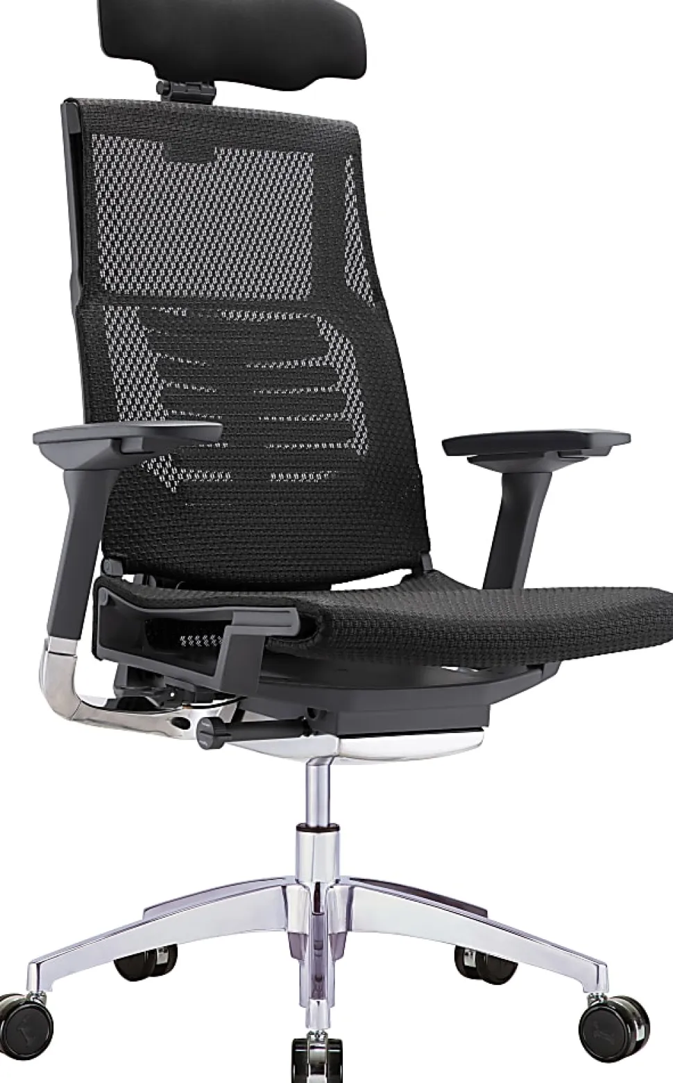 Raynor® Powerfit Ergonomic Mesh High-Back Executive Office Chair, Black