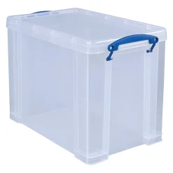 Really Useful Box® Plastic Storage Container With Built-In Handles And Snap Lid, 19 Liters, 14 1/2