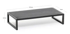 Realspace® Acadia Wood/Metal Monitor Stand, 4-1/2